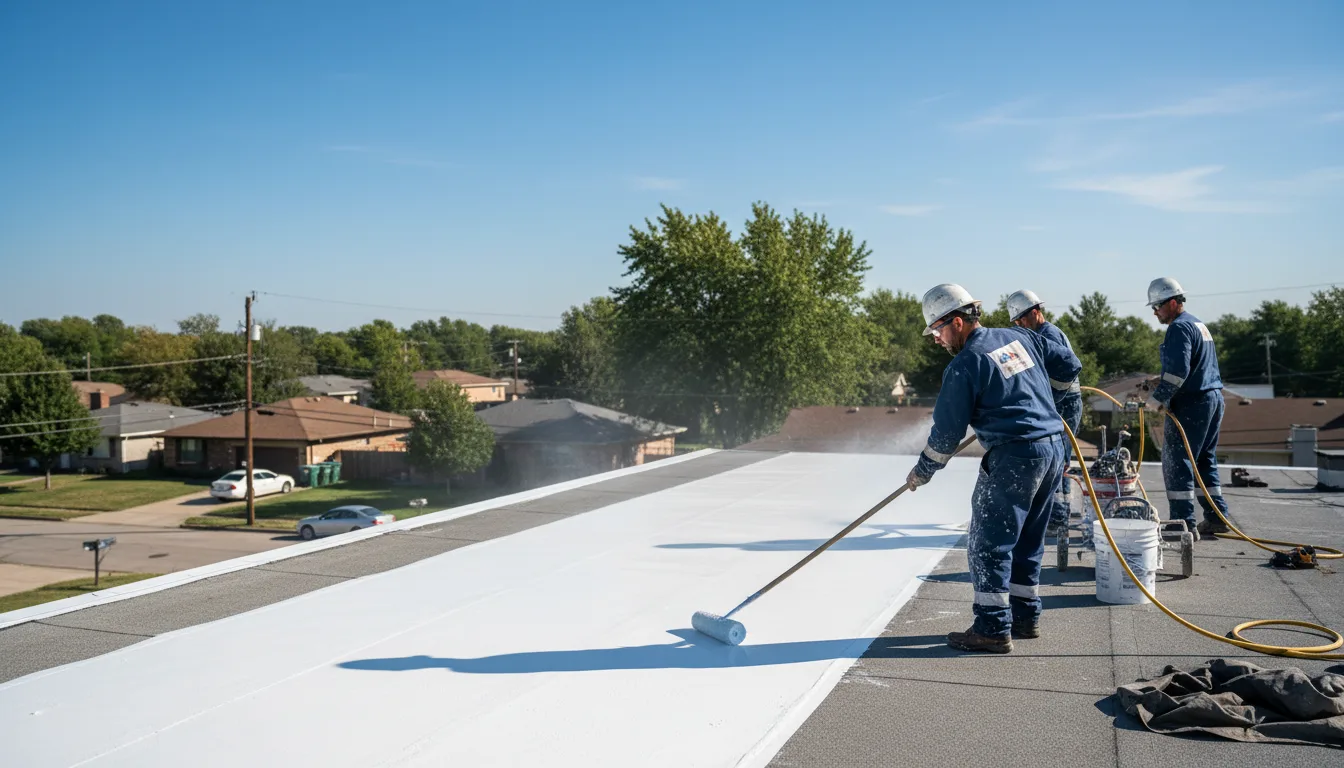 Commercial roof coating in Belvidere, IL near me